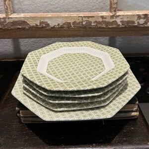 Vintage Green Independence Ironstone VERDETTE stack